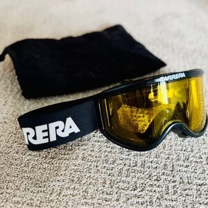 Carrera Black and Yellow Sports Ski Snowboard Goggles